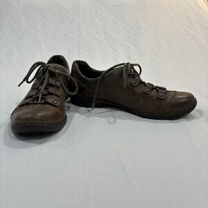 Born Cassel Monkeywood Brown Leather Women's Casual Shoe Size 9